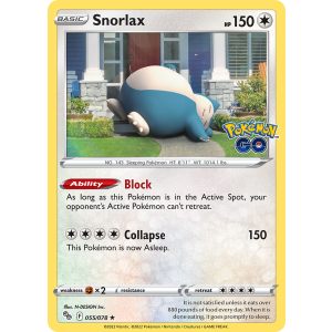 Rare Holo Snorlax 55/78 Pokemon TCG Sword & Shield Pokémon GO