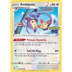 Ambipom 57/78 Pokemon TCG Sword & Shield Pokémon GO