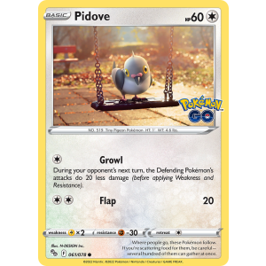 Pidove 61/78 Pokemon TCG Sword & Shield Pokémon GO