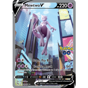 Rare Ultra Mewtwo V 72/78 Pokemon TCG Sword & Shield Pokémon GO