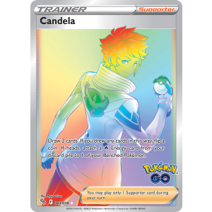 Rare Rainbow Candela 83/78 Pokemon TCG Sword & Shield Pokémon GO