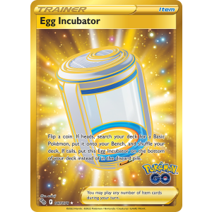 Rare Secret Egg Incubator 87/78 Pokemon TCG Sword & Shield Pokémon GO