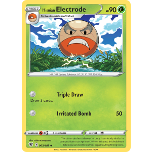 Hisuian Electrode 3/189 Pokemon TCG Sword & Shield Astral Radiance