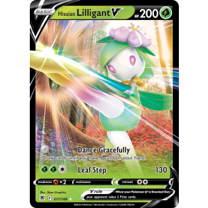 Rare Holo V Hisuian Lilligant V 17/189 Pokemon TCG Sword & Shield Astral Radiance