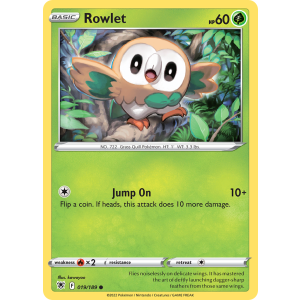 Rowlet 19/189 Pokemon TCG Sword & Shield Astral Radiance