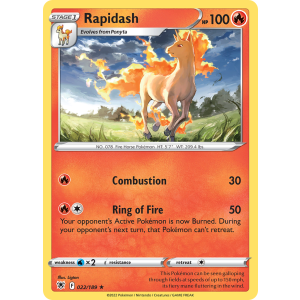 Rapidash 22/189 Pokemon TCG Sword & Shield Astral Radiance