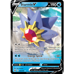 Rare Holo V Starmie V 30/189 Pokemon TCG Sword & Shield Astral Radiance