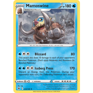 Mamoswine 33/189 Pokemon TCG Sword & Shield Astral Radiance