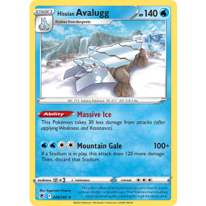 Hisuian Avalugg 48/189 Pokemon TCG Sword & Shield Astral Radiance