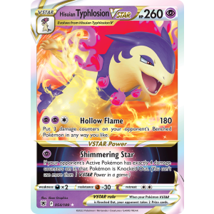 Rare Holo VSTAR Hisuian Typhlosion VSTAR 54/189 Pokemon TCG Sword & Shield Astral Radiance