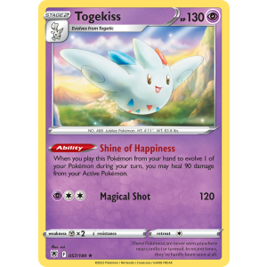 Rare Holo Togekiss 57/189 Pokemon TCG Sword & Shield Astral Radiance