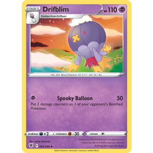 Drifblim 64/189 Pokemon TCG Sword & Shield Astral Radiance