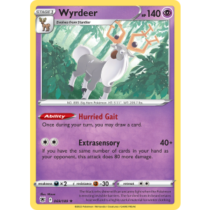 Rare Holo Wyrdeer 69/189 Pokemon TCG Sword & Shield Astral Radiance