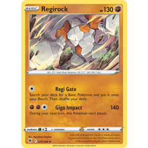 Regirock 75/189 Pokemon TCG Sword & Shield Astral Radiance