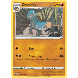 Cranidos 76/189 Pokemon TCG Sword & Shield Astral Radiance