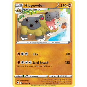 Hippowdon 80/189 Pokemon TCG Sword & Shield Astral Radiance