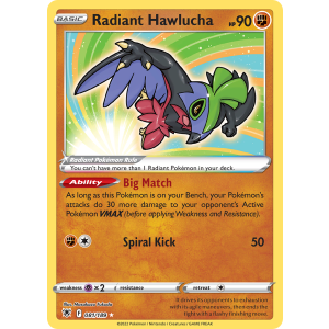 Radiant Rare Radiant Hawlucha 81/189 Pokemon TCG Sword & Shield Astral Radiance