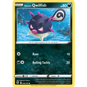 Hisuian Qwilfish 88/189 Pokemon TCG Sword & Shield Astral Radiance