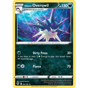 Hisuian Overqwil 91/189 Pokemon TCG Sword & Shield Astral Radiance