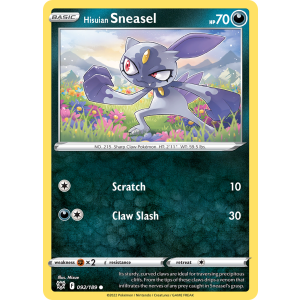 Hisuian Sneasel 92/189 Pokemon TCG Sword & Shield Astral Radiance