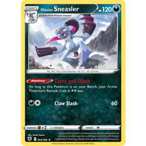 Rare Holo Hisuian Sneasler 93/189 Pokemon TCG Sword & Shield Astral Radiance