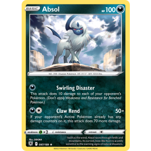 Rare Holo Absol 97/189 Pokemon TCG Sword & Shield Astral Radiance