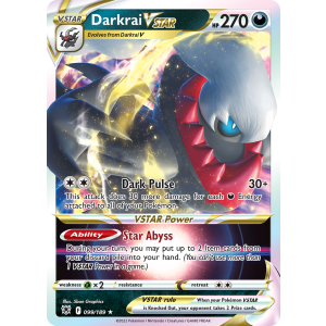 Rare Holo VSTAR Darkrai VSTAR 99/189 Pokemon TCG Sword & Shield Astral Radiance