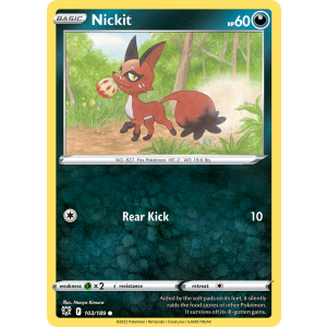 Nickit 103/189 Pokemon TCG Sword & Shield Astral Radiance