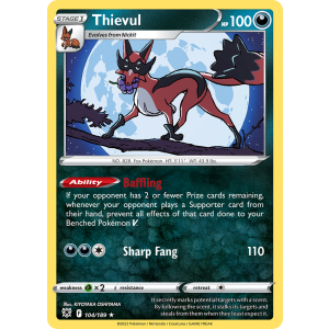 Thievul 104/189 Pokemon TCG Sword & Shield Astral Radiance