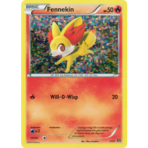  Fennekin 3/12 Pokemon TCG Other McDonald's Collection 2016