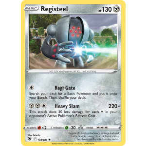 Registeel 108/189 Pokemon TCG Sword & Shield Astral Radiance