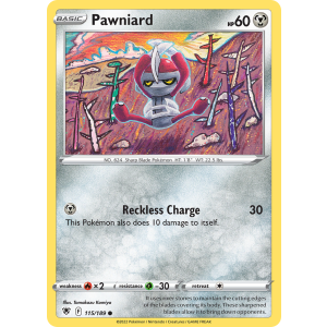 Pawniard 115/189 Pokemon TCG Sword & Shield Astral Radiance