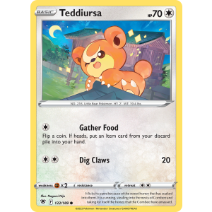 Teddiursa 122/189 Pokemon TCG Sword & Shield Astral Radiance