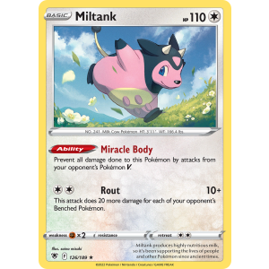 Rare Holo Miltank 126/189 Pokemon TCG Sword & Shield Astral Radiance