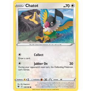 Chatot 129/189 Pokemon TCG Sword & Shield Astral Radiance