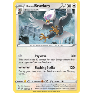 Hisuian Braviary 132/189 Pokemon TCG Sword & Shield Astral Radiance