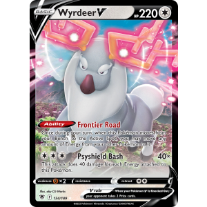 Rare Holo V Wyrdeer V 134/189 Pokemon TCG Sword & Shield Astral Radiance