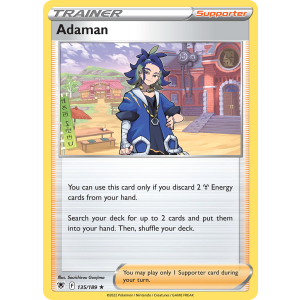 Rare Holo Adaman 135/189 Pokemon TCG Sword & Shield Astral Radiance