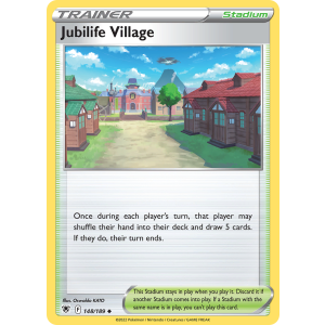 Jubilife Village 148/189 Pokemon TCG Sword & Shield Astral Radiance