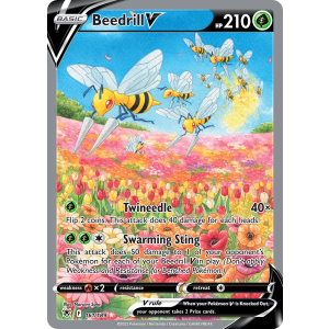 Rare Ultra Beedrill V 161/189 Pokemon TCG Sword & Shield Astral Radiance