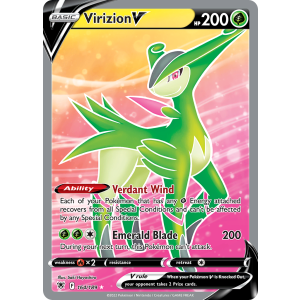 Rare Ultra Virizion V 164/189 Pokemon TCG Sword & Shield Astral Radiance