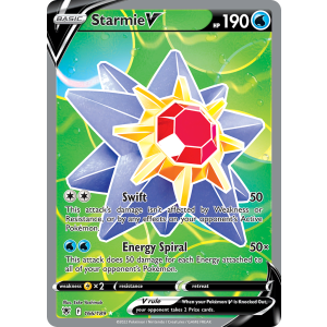 Rare Ultra Starmie V 166/189 Pokemon TCG Sword & Shield Astral Radiance