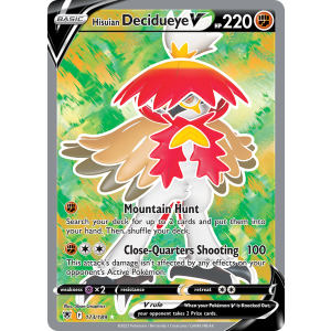 Rare Ultra Hisuian Decidueye V 173/189 Pokemon TCG Sword & Shield Astral Radiance