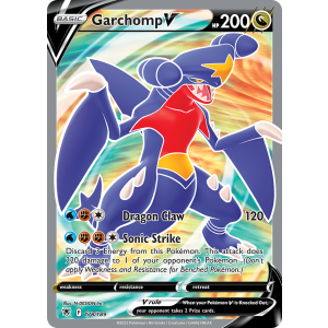 Rare Ultra Garchomp V 178/189 Pokemon TCG Sword & Shield Astral Radiance