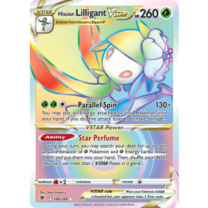 Rare Rainbow Hisuian Lilligant VSTAR 190/189 Pokemon TCG Sword & Shield Astral Radiance