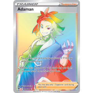 Rare Rainbow Adaman 199/189 Pokemon TCG Sword & Shield Astral Radiance