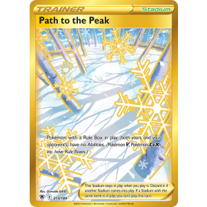 Rare Secret Path to the Peak 213/189 Pokemon TCG Sword & Shield Astral Radiance