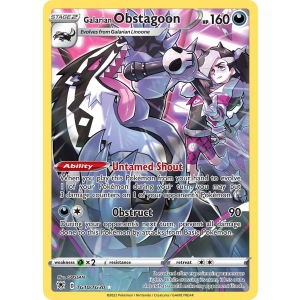 Trainer Gallery Rare Holo Galarian Obstagoon TG10/30 Pokemon TCG Sword & Shield Astral Radiance Trainer Gallery