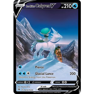 Rare Holo V Ice Rider Calyrex V TG14/30 Pokemon TCG Sword & Shield Astral Radiance Trainer Gallery