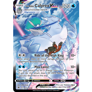 Rare Holo VMAX Ice Rider Calyrex VMAX TG15/30 Pokemon TCG Sword & Shield Astral Radiance Trainer Gallery